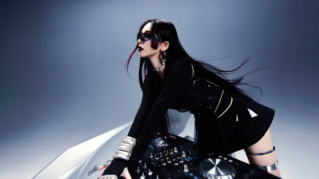 카리나 from 에스파 - 'Whiplash' 미니 앨범 (Unbeatable Beat Ver.) 촬영 4K 배경화면