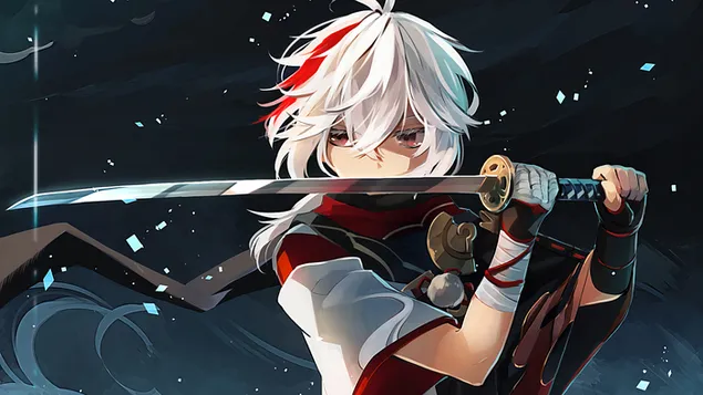 Katana 'Kazuha' | Genshin-impact [Anime-videogame] 4K achtergrond