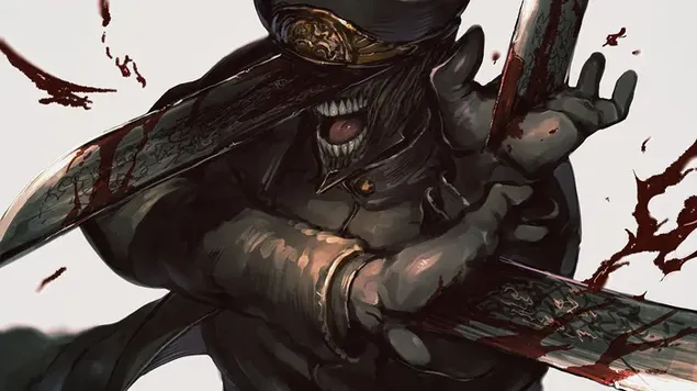 Katana man Hybrid membentuk seni dari Chainsaw man