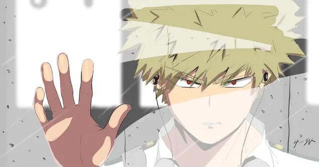 Katsuki Bakugo i zemëruar 2K sfond