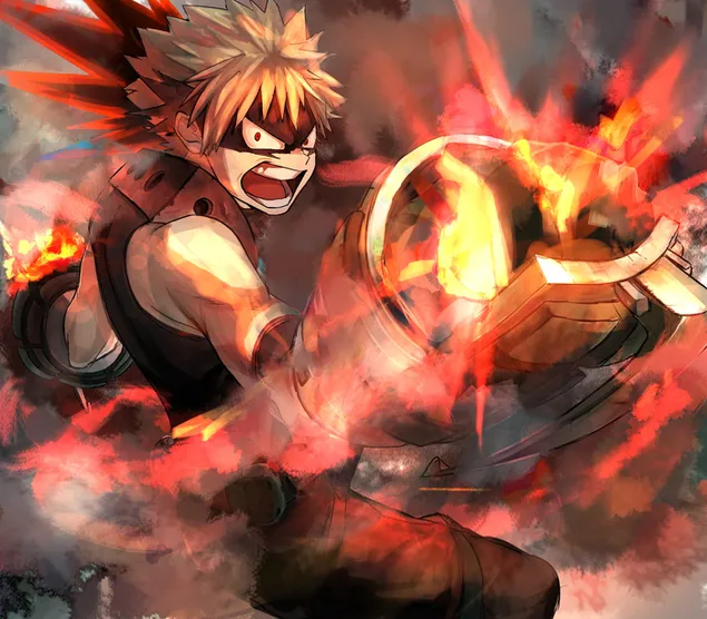 Katsuki Bakugo Explosion HD wallpaper download