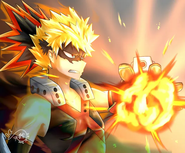 Katsuki Bakugo (Quirk:Explosion) - آکادمی قهرمان من کاغذدیواری  HD