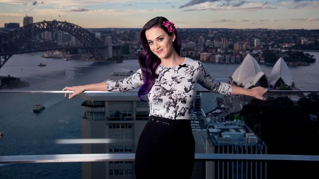 Katy Perry hinter Sidney 4K Hintergrundbild