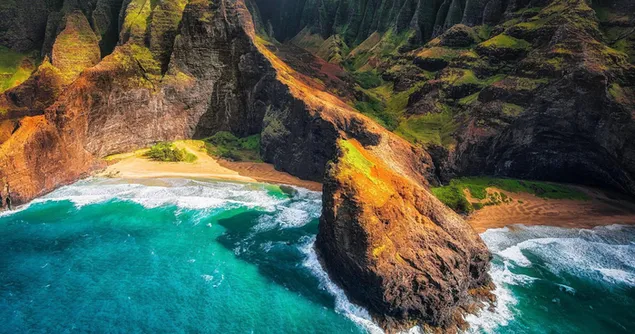 カウアイ島、ハワイの海岸