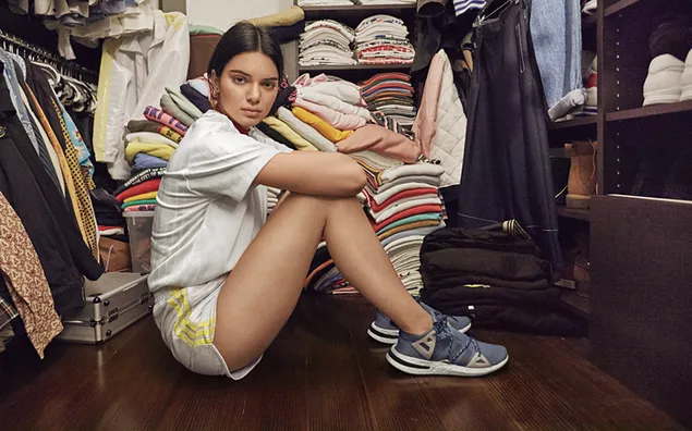 Kendall Jenner | Sesión de fotos de la campaña de adidas 4K fondo de pantalla