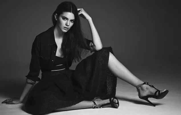 Kendall Jenner| Monochrome achtergrond download