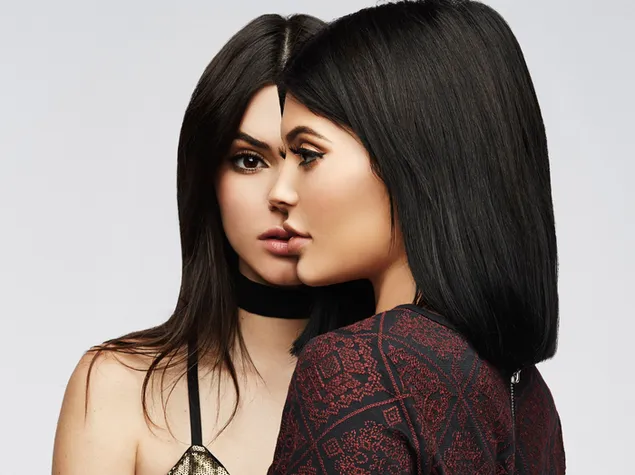 Kendall y Kylie Jenner - Hermosas modelos hermanas (PacSun Shoot) 4K fondo de pantalla