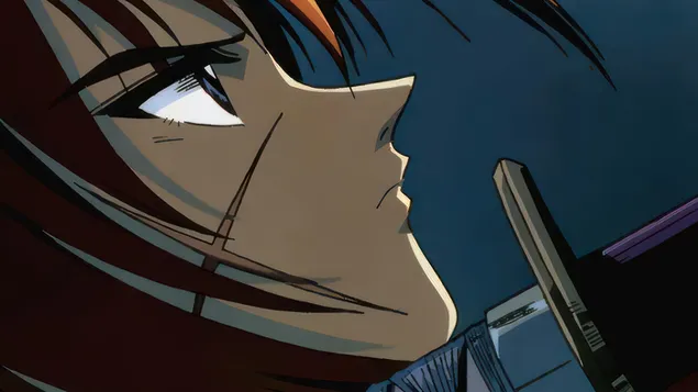 Кеншин Химура (Шинта) од аниме Руруни Кеншин 4K тапет