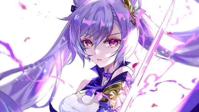 Keqing (Electro Character) - Genshin Impact [动漫电子游戏] 4K 壁纸