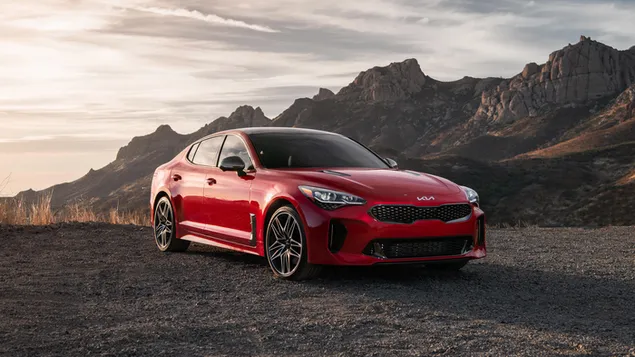 kia stinger gt 2022 tampak depan dan samping unduhan