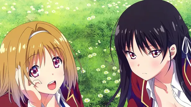 精英教室的栉田桔梗和堀北铃音 4K 壁纸