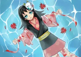 Kimetsu no yaiba - Makomo pluta u vodi HD pozadina