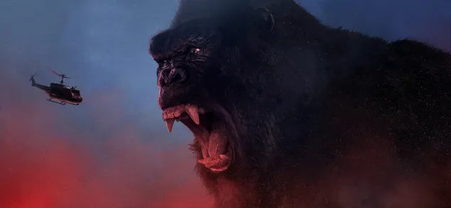 King kong menghadapi penjajah 4K wallpaper