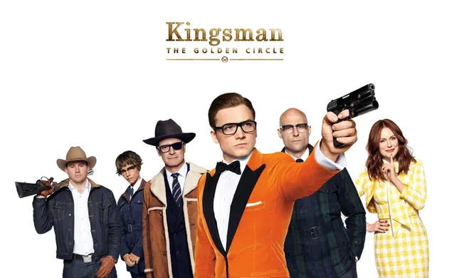 Hình nền Kingsman II: Vòng tròn vàng 6K