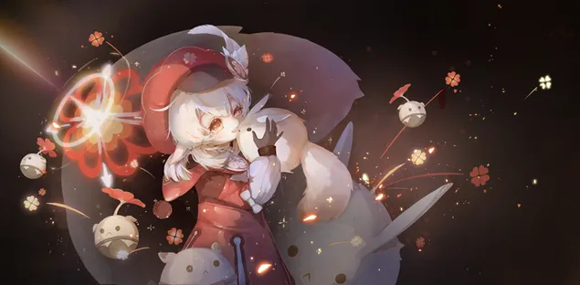 Klee & Klee Bombe | Genshin-Auswirkungen 4K Hintergrundbild