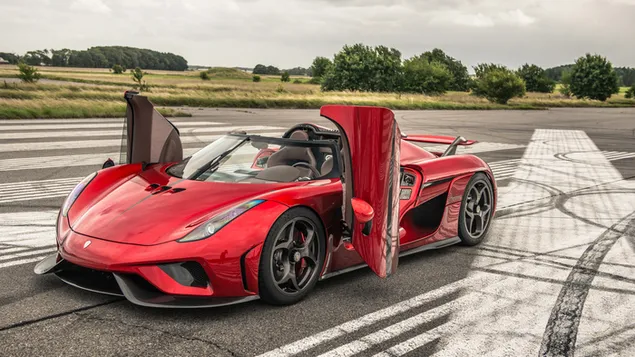 Koenigsegg Regera Convertible màu đỏ tải xuống