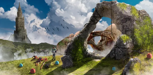 KonoSuba: Berkat Tuhan di Dunia yang Hebat ini! - Megumin & Kazuma Satou HD kertas dinding