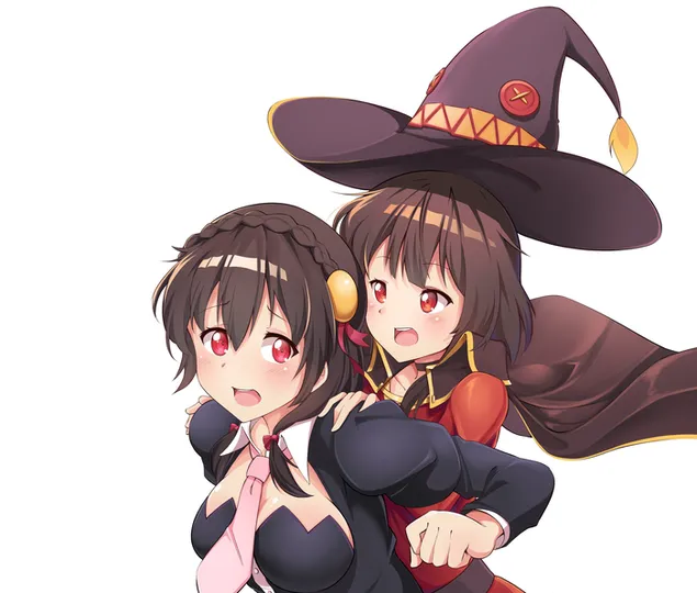 KonoSuba: Berkat Tuhan di Dunia yang Hebat ini! - Yunyun & Megumin 2K kertas dinding