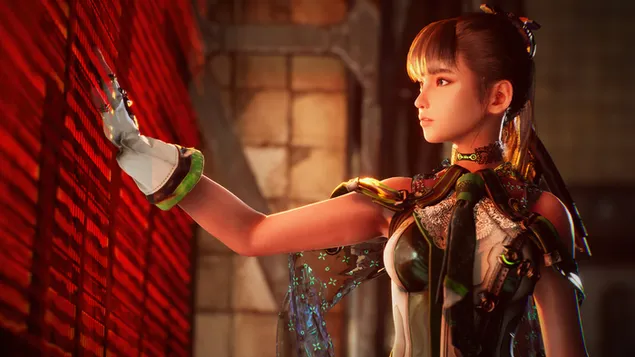 Páipéar balla Cyborg na Cóiré - Tionscadal EVE (Cluiche Físeáin)4K