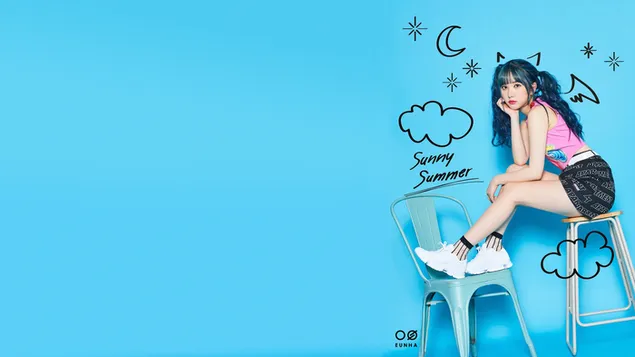 韓國歌手和女演員 - GFriend（K-pop 樂隊）的 Eunha 4K 壁紙