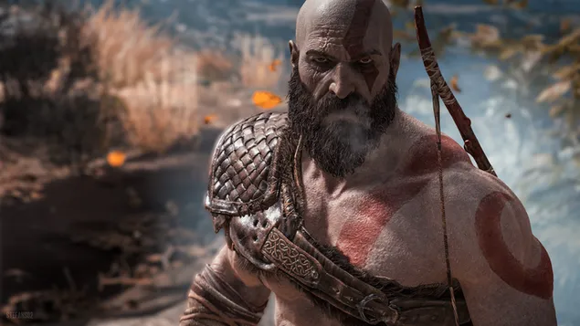 Kratos de prop - Déu de la guerra baixada