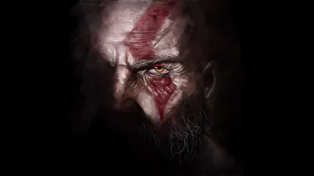 Kratos, god van oorlog 4, speletjies, hd, kunswerk, kunstenaar, digitale kuns 2K muurpapier