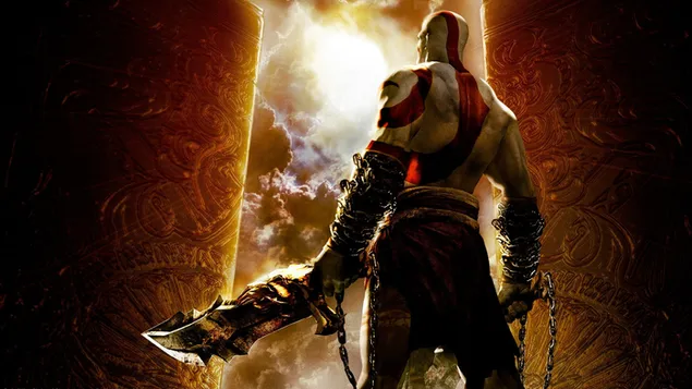 Kratos god van oorlog, spel 2K muurpapier