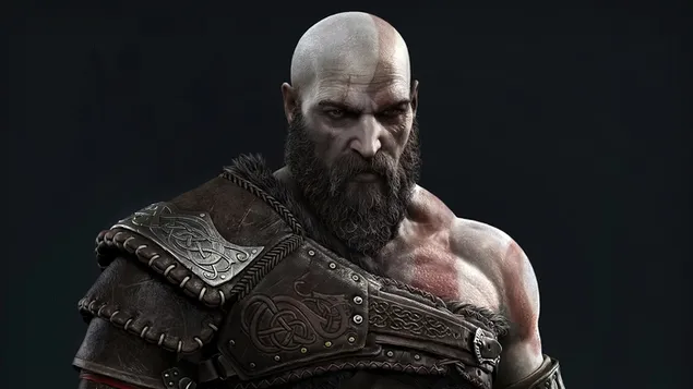 Kratos - God Of War: Ragnarok (videogame) 4K achtergrond