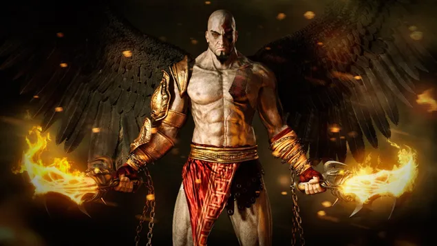 Kratos illustratie god van de oorlog download