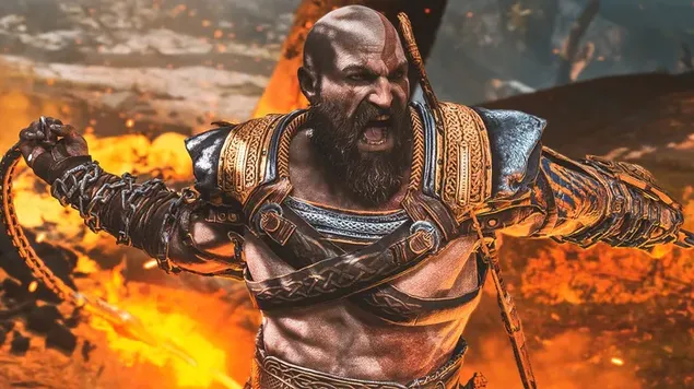 Kratos van God of War Ragnarok