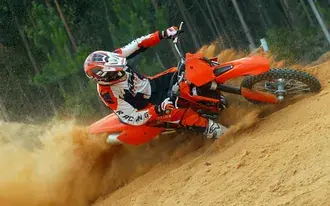 Tapeta KTM Cross Motorcycle Orange HD
