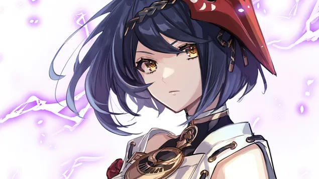 Kujou Sara (Electro Bow Character) - Genshin Impact (Anime Video Game) 4K 壁紙