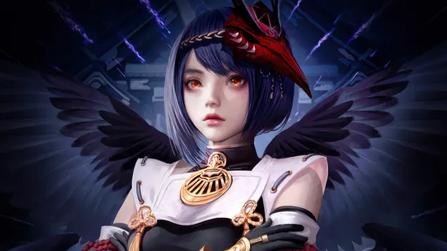 kujou sara (electro bow karakter) | genshin impact (anime videojatek) letoltes