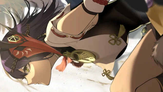 Kujou Sara (Electro Character) - Genshin Impact (Anime Video Game) 4K wallpaper