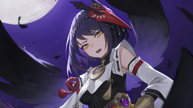 Kujou Sara (Electro Character) - Genshin Impact [動漫電子遊戲] 4K 壁紙