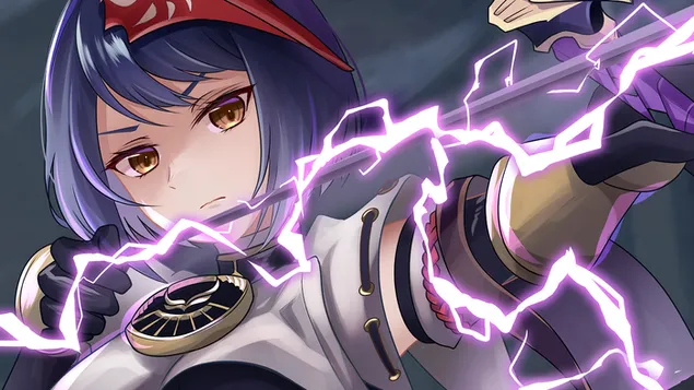 Kujou Sara - Genshin Impact（動漫電子遊戲） 4K 壁紙