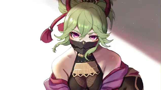 Kuki Shinobu (Electro Character) - Genshin Impact (Anime Video Game) 4K 壁紙