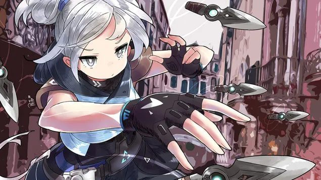 Kunai 'Jett' (Anime FA) | Valorant [Riot Video Game] download