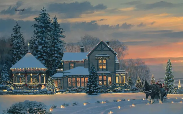 クリスマス-冬の景色