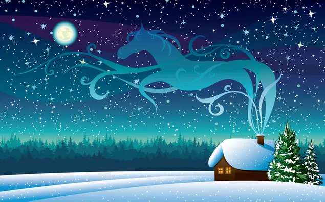 クリスマス-冬の景色