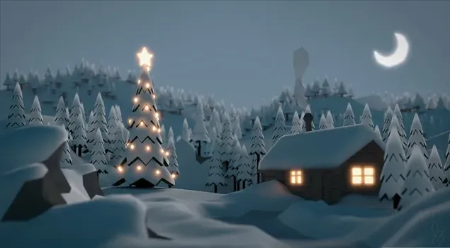 クリスマスの冬の夜