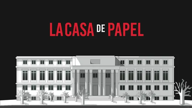 La casa de papel inception 2K kertas dinding
