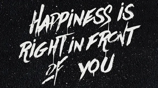 La felicidad está justo en frente de ti
