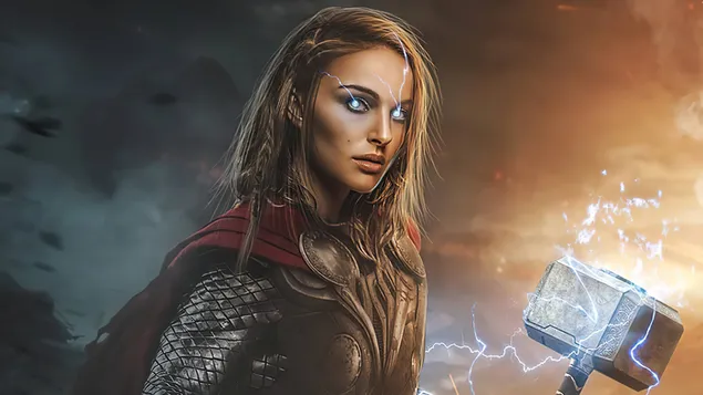 muat turun lady thor (jane foster) - thor love and thunder (filem marvel)