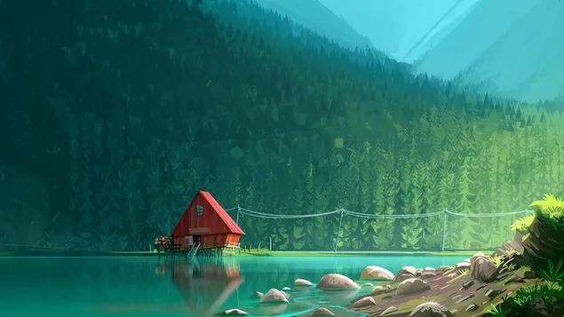 Lake Cabin Forest download
