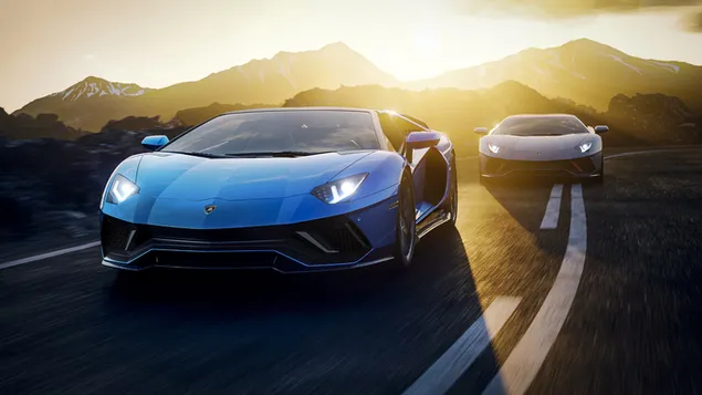 ランボルギーニ アヴェンタドール LP780-4 Ultimae Roadster 2022 正面図 4K 壁紙
