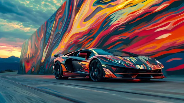 Tapeta Lamborghini Aventador SVJ, stelesnenie talianskeho luxusu 8K