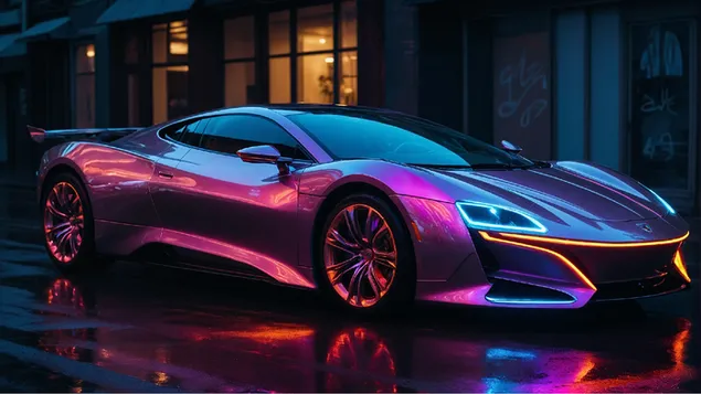 Lamborghini futuristiese sportmotor HD muurpapier