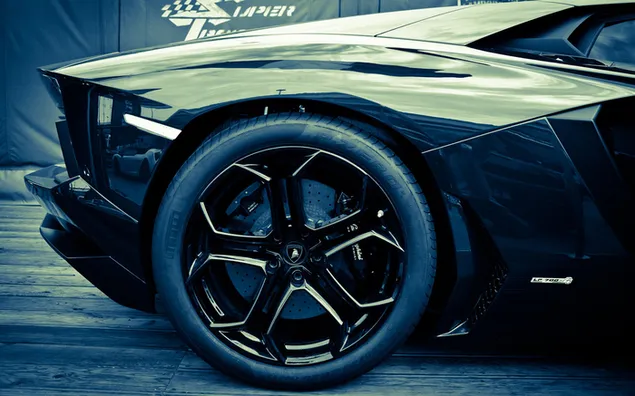 Lamborghini-Sportwagen-Rückseiten-Look