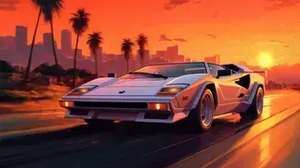 lamborghini synthwave preuzmi